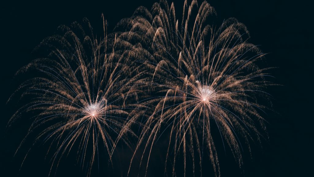 time-lapse photography of fireworks