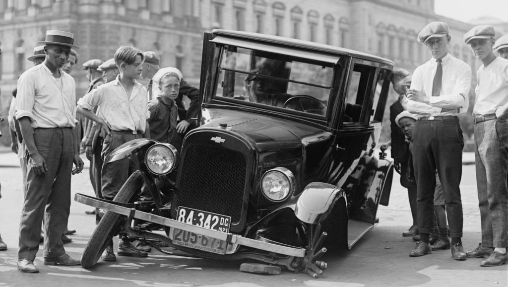 Photo of broken down Ford Model T