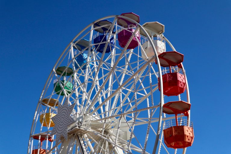 white ferris wheel